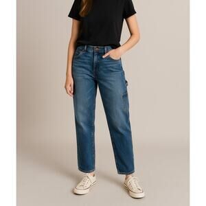 ME+EM Authentic Relaxed Carpenter Jeans Utility Straight Medium Wash Size 25